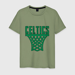 Футболка хлопковая мужская Celtics Dunk, цвет: авокадо