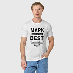 Футболка хлопковая мужская МАРК BEST OF THE BEST, цвет: белый — фото 2