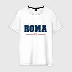 Футболка хлопковая мужская Roma FC Classic, цвет: белый