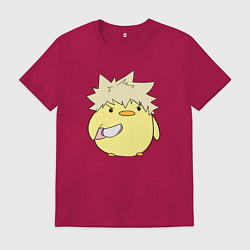 Футболка хлопковая мужская Опасный Бакуго My Hero Academia, цвет: маджента