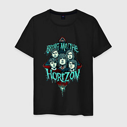 Футболка хлопковая мужская Bring Me the Horizon, постер, цвет: черный