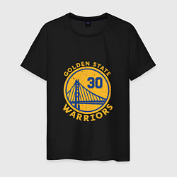Футболка хлопковая мужская GS Warriors, цвет: черный
