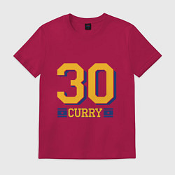 Футболка хлопковая мужская 30 Curry, цвет: маджента