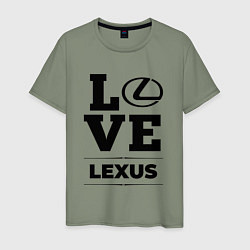 Футболка хлопковая мужская Lexus Love Classic, цвет: авокадо