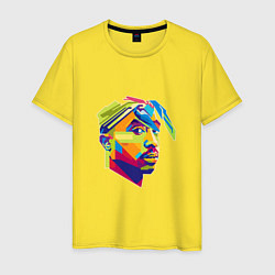 Футболка хлопковая мужская 2PAC Style, цвет: желтый