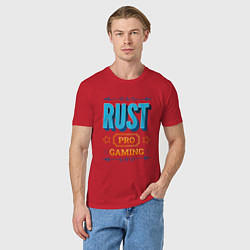 Футболка хлопковая мужская Игра Rust PRO Gaming, цвет: красный — фото 2