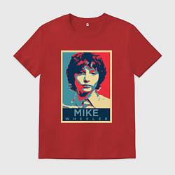 Футболка хлопковая мужская Stranger Things Майк, цвет: красный
