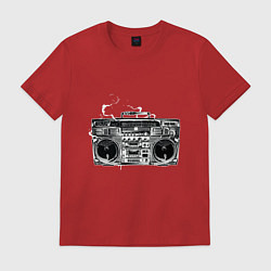 Футболка хлопковая мужская Wu-Tang Boombox, цвет: красный