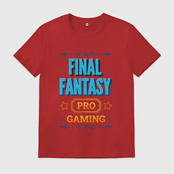 Футболка хлопковая мужская Игра Final Fantasy PRO Gaming, цвет: красный