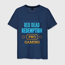 Футболка хлопковая мужская Игра Red Dead Redemption PRO Gaming, цвет: тёмно-синий