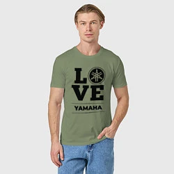 Футболка хлопковая мужская Yamaha Love Classic, цвет: авокадо — фото 2