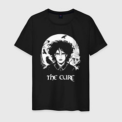 Футболка хлопковая мужская The Cure арт Роберт Смит, цвет: черный