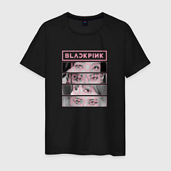 Футболка хлопковая мужская BLACKPINK K-POP BAND, цвет: черный