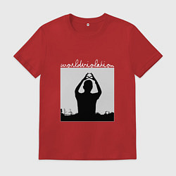 Футболка хлопковая мужская World Violation Tour Depeche Mode, цвет: красный