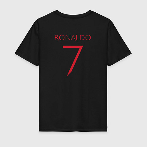 Мужская футболка Manchester United - Ronaldo 7 202223 / Черный – фото 2