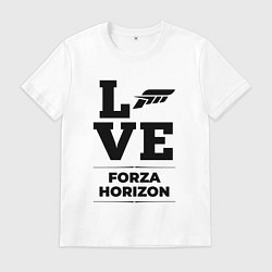 Футболка хлопковая мужская Forza Horizon love classic, цвет: белый