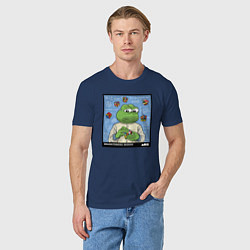 Футболка хлопковая мужская Pepe brainshtorm, цвет: тёмно-синий — фото 2