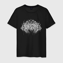 Футболка хлопковая мужская Deathcore dark lettering graffiti, цвет: черный