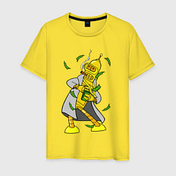 Футболка хлопковая мужская Golden Bender, цвет: желтый