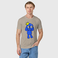 Футболка хлопковая мужская Rainbow Friends, цвет: миндальный — фото 2
