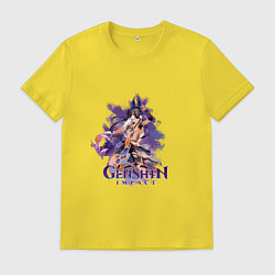 Футболка хлопковая мужская Сайно Генерал махаматра, цвет: желтый