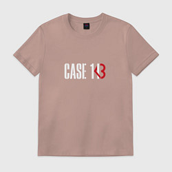 Футболка хлопковая мужская Case 143, цвет: пыльно-розовый