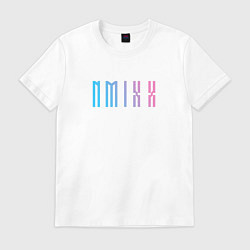 Футболка хлопковая мужская Nmixx kpop группа, цвет: белый
