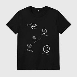 Футболка хлопковая мужская BTS - Permission to Dance, цвет: черный