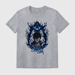 Футболка хлопковая мужская Solo Leveling Ant King, цвет: меланж