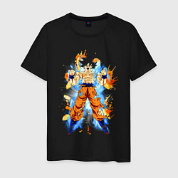 Футболка хлопковая мужская Dragon Ball - Goku, цвет: черный