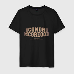Футболка хлопковая мужская Conor MMA champion, цвет: черный