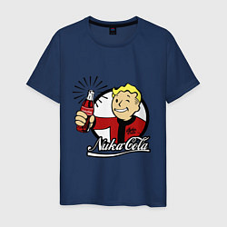 Футболка хлопковая мужская Vault boy - nuka cola, цвет: тёмно-синий