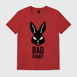 Футболка хлопковая мужская Bad rabbit, цвет: красный
