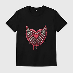 Футболка хлопковая мужская Dead love, цвет: черный