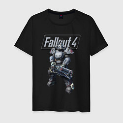 Футболка хлопковая мужская Fallout 4 - Ultracite Power Armor, цвет: черный