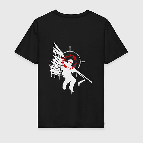 Мужская футболка CS:GO - Graffiti Angel of Death / Черный – фото 2