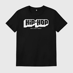 Футболка хлопковая мужская Dope street market hip-hop, цвет: черный