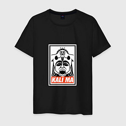 Футболка хлопковая мужская Kali Ma, цвет: черный