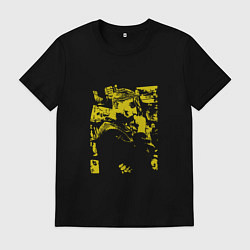 Футболка хлопковая мужская 2Pac rap, цвет: черный