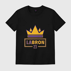 Футболка хлопковая мужская Labron 23, цвет: черный