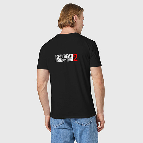 Мужская футболка Red Dead Redemption in Alex Ross Style / Черный – фото 4