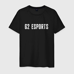 Футболка хлопковая мужская G2 ESPORTS, цвет: черный