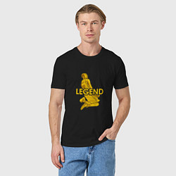 Футболка хлопковая мужская Kobe legend, цвет: черный — фото 2