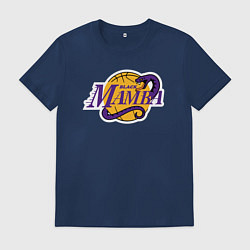 Футболка хлопковая мужская Black mamba snake, цвет: тёмно-синий