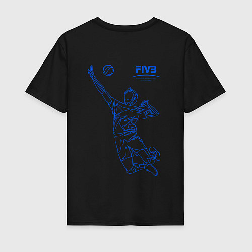 Мужская футболка FIVB / Черный – фото 2