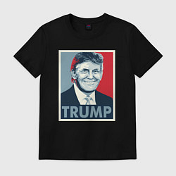 Футболка хлопковая мужская Trump, цвет: черный