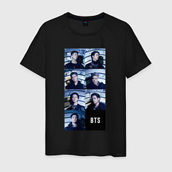 Футболка хлопковая мужская We are bulletproof BTS, цвет: черный