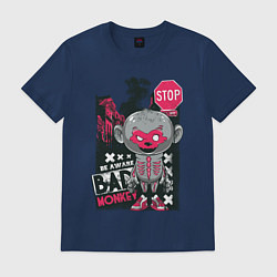 Футболка хлопковая мужская Bad Monkey, цвет: тёмно-синий