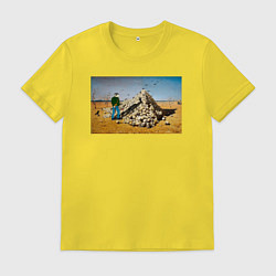 Футболка хлопковая мужская Апофеоз ANIMAX, цвет: желтый