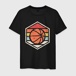 Футболка хлопковая мужская Basket Baller, цвет: черный